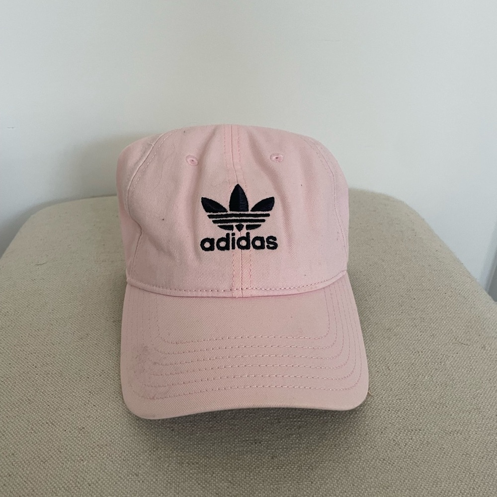 Pink adidas hat